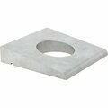 Bsc Preferred Leveling Washer for I-Beams Hot-Dipped Galvanized Steel for M10 Screw Size 11 mm ID, 5PK 91146A250